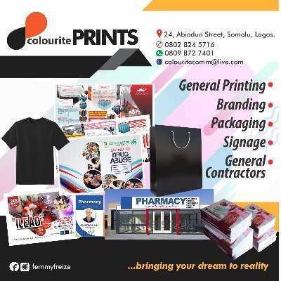 Print Consultant/ Graphic designs. Bringing your thoughts and imaginations to realities