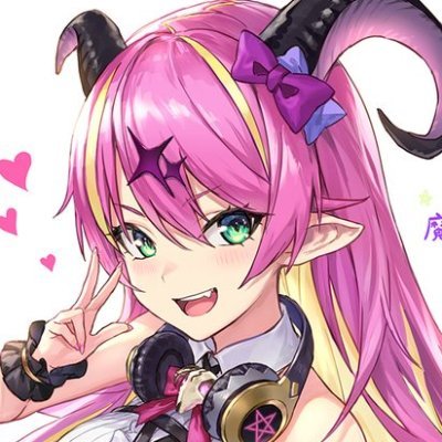 魔界で歌姫を目指しているワガママで悪戯好きな見習いサキュバス。 生意気だが、押しに弱い。魔界の知人からホロライブの存在を知り、 人間界にも自分の魅力を知らしめるために乗り込んで来た。 キャラクターデザイン：Guchico （@Guchico77）◆配信タグ➡#魔のライブ◆ファンネーム➡#魔の友◆推しマ➡👅