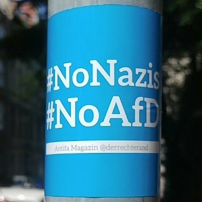 Die AfD gehört nicht zu Deutschland! 
#NoNazis #NoAfD #wirsindmehr

SHAEF kommt 2x die Woche zum Putzen bei mir vorbei.