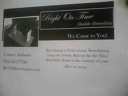 rotmshine's profile picture. We provide Professional Mobile Shoeshine Service for a wide range of Customers,Office,Entertainers,Events.
We Come To You! Willing to Travel.
View Website