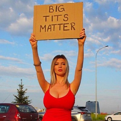 Hi, it's the official account of #BIGTITSMATTER movement! Together we can remind society of what truly matters to most of us 🙏 MAKE 'EM TITTIES GREAT AGAIN 🍒