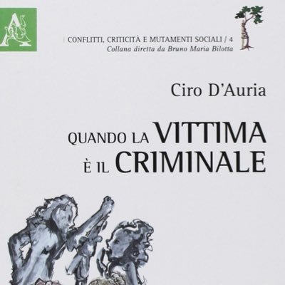Volume scritto da Ciro D’Auria, master in criminologia, edito da Aracne