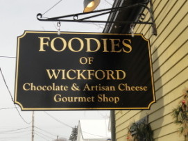 Foodies of Wickford right in the charming Wickford Village. Sandwiches, cheeses, coffee and tea, chocolate, and bagels are only some of what is offered daily!