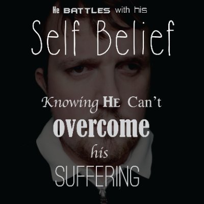 A young man battles with his self-belief not knowing how to overcome his suffering.