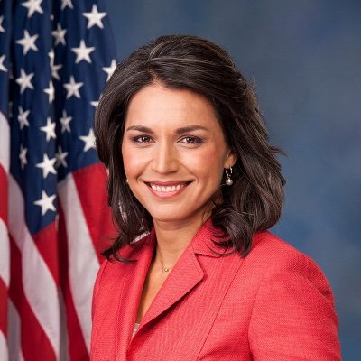 Tulsi Gabbard write in for President. American politician and Hawaii Army National Guard officer who serves as the U.S. Representative for Hawaii since 2012.