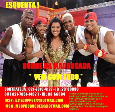 A Nova Sensação do Funk do Rio de janeiro, do morro do Cantagalo em Ipanema diretamente para o mundo..
Como diz nosso lema, estamos vindo com tudooooo.. (8) (: