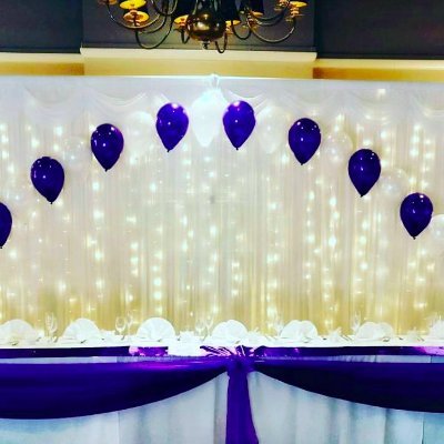 We love all kinds of events! Supplying ivory and white backdrops that you pop up yourself to save those hard earned £££'s