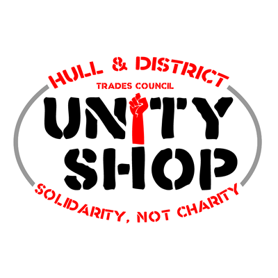 UnityShopHull's profile picture. Hull and District Trades Council Unity Shop opening September 2020. Please see our website for updates!

#SolidarityNotCharity