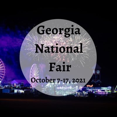 The 32nd Georgia National Fair will be held October 7-17, 2021. Mark your calendars!