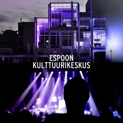 EspoonKulttuuri's profile picture. Espoon kulttuurikeskus on esittävän taiteen ja kulttuurielämän päänäyttämö Espoossa.