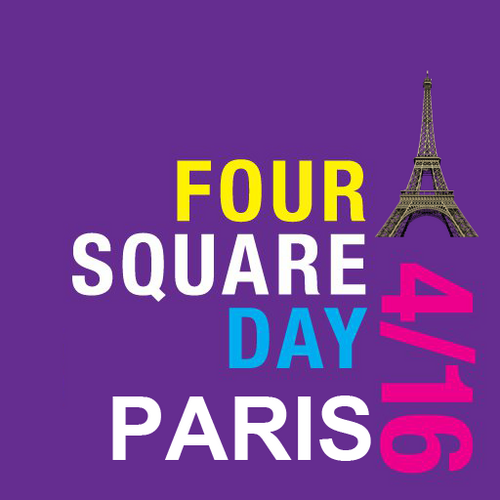 4sqdayParis's profile picture. Rejoignez-nous pour fêter pour la deuxième fois le Foursquare Day, le 16 avril prochain. Venez nombreux!