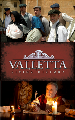 Valletta Living History is a 35 minute, high definition, docudrama, in the form of an audiovisual show. Showing everyday in Valletta