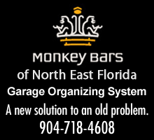 Monkey Bars is a unique, patented garage storage system of shelves, fully adjustable bars and fully adjustable hooks that gets your garage organized.