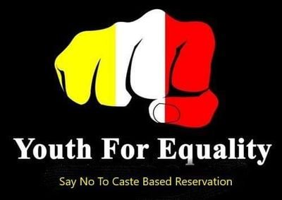 Working for the equal rights of all people despite of caste and puts pressure only on one reservation system and elimination of caste reservation🇮🇳