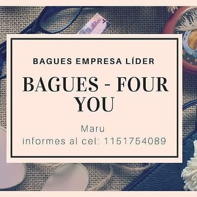 Queres ganar dinero extra❓
Sumate a mi quipo de Bagues Four -  you  y se una emprendedora Bagues, empresa lider en cosmetica y fragancias
Comunicate conmigo👉📲