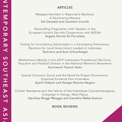 Contemporary Southeast Asia is a peer-reviewed academic journal published three times a year by the ISEAS-Yusof Ishak Institute in Singapore