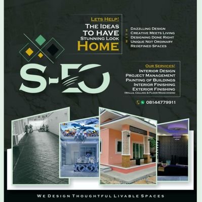 https://t.co/Sx8UlOGfQg.
Interior/Exterior Decorations, POP/GYPSUM Installation, Painting/Screeding, Electronics console, 3D wall panel/paper installations.