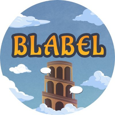 Blabel is a cooperative board game in which each player speaks a different fictional language. Try to understand each other to build the Tower of Blabel!