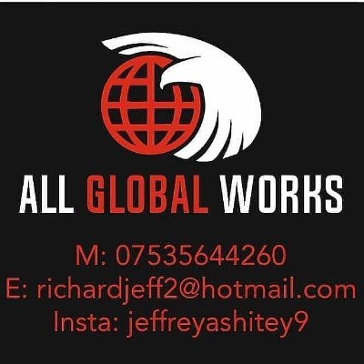 Ghana🇬🇧🇬🇭London
Booking Twitter youtube videos 
Jeffrey ashitey amazing jefferyashitey 
Instagram jeffashitey Snapchat all global works LinkedIn jeffery