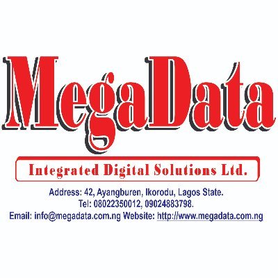 MegadataNg's profile picture. An Information Technology Solutions Company. We provide all your IT needs. 08022350012, 08094328441 email:sales@megadata.com.ng 
we follow all our followers