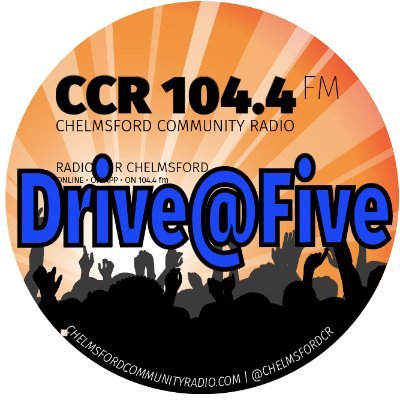 The Drive Time Show on @ChelmsfordCR. Every Monday to Friday 5pm - 7pm. 5 Days, 5 Lineups - helping to get you home.