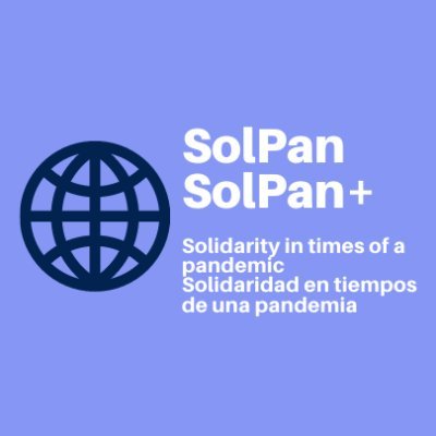 Research project Solidarity in times of a pandemic. What do people do and why? SolPan Europe & SolPan+ Latin America. Tweets in EN & ES. Header by Sarita Kulli