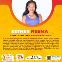 Esther Neema #DreamTribe #Entrepreneurship- PR-MC(@NyavulaNeema) 's Twitter Profile Photo