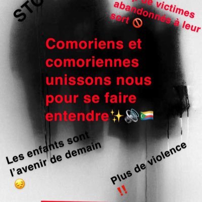 les agressions sexuels aux Comores sont beaucoup trop récentes, et malheureusement ça reste toujours un tabou. Élevons nos voix pour les victimes.