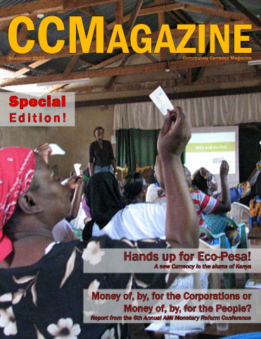 ccmagnet's profile picture. Community Currency news
Photo shows Kenyan woman inspecting Bangla Pesa security feature.