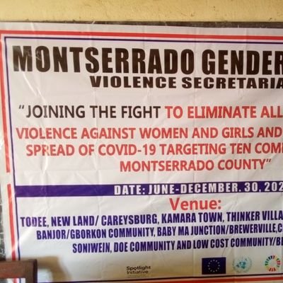 CsosSgbv's profile picture. We implement the EU/UN Spotlight Initiative through a sub grant from DEN-L in Monrovia, Liberia-West Africa. Our goal is to have a violence free environment.