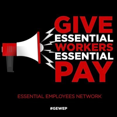 Essential Workers working a pandemic w/NO hazard pay. The Govt needs to step up & #PayEssentials. Mods: @EssentialsTalk & @lisa_cianci