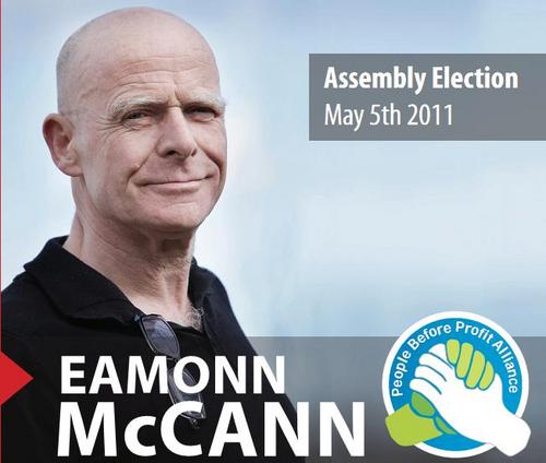 Eamonn McCann is the People Before Profit candidate for Foyle in the Assembly elections on May 5th.