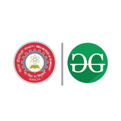 gfgbitd's profile picture. The Coding Society of BIT Mesra, Off Campus Deoghar Represents @GeeksforGeeks Student Community in Our Campus.