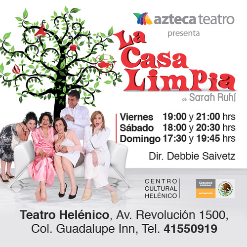 Azteca Teatro, Anna Ciocchetti y Verónica Langer
Presentan a
Estreno 8 de abril en el Teatro Helénico