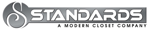 Standards is a modular closet and paneling system but 100% custom to fit any closet or wall.