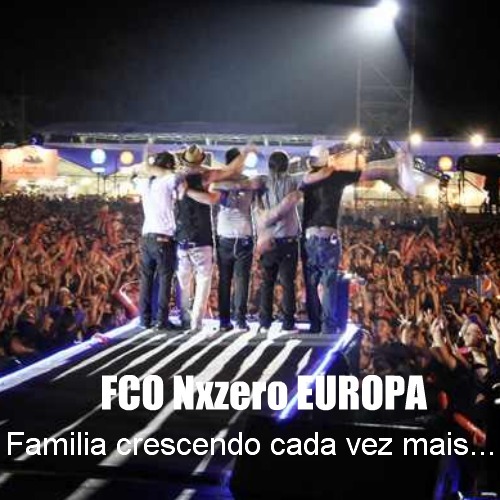 Primeiro Fc da Banda @nxzerooficial para toda Europa; Since: 12.10.2009; Objetivo: Divulgar a banda na Europa.