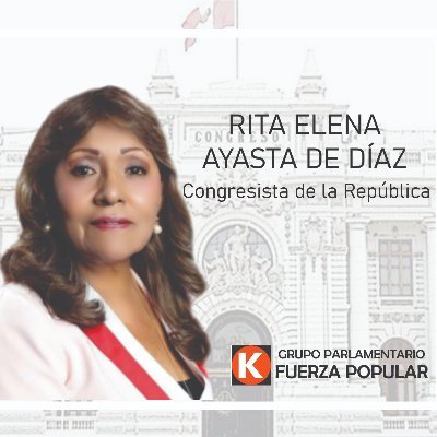 Monsefuana. 
Congresista de la República. 
Fielmente comprometida con el desarrollo de mi País.