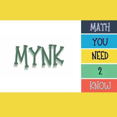 MynKMath's profile picture. Math you need 2 know