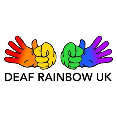 Deaf Rainbow UK - providing information, support, advice, resources and representation for d/Deaf people who identify with the LGBTIQA+ community.