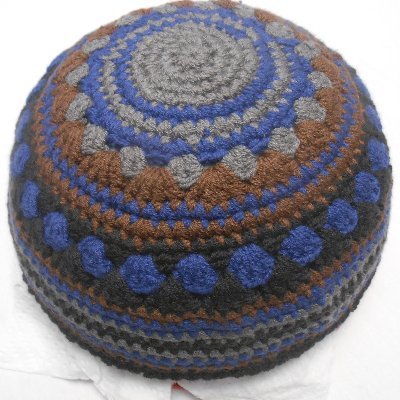 Luxury fiber handmade Yarmulke/Kippot in every size for your Soul. Contact me @ Etsy.