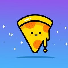 Snacks are friends 🥨🌯🧆🍉 Es gibt hier nichts zu sehen! Ich bin nur ein glitzerndes Stück Pizza, das dir etwas über Intuitive Eating erzählt.