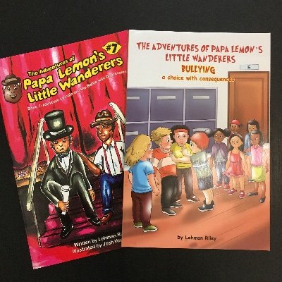Author Lehman Riley | Cousins honoring our grandpa Papa Lemon | 3rd grade reading level historical fiction series book | Recent Bks are abt #depression#bullying