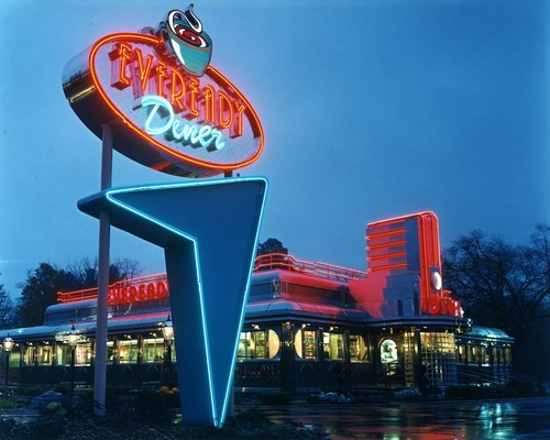 EvereadyDiner's profile picture. Recipe for American Nostalga: 
1. Eat in diners
2. Put a porch on your house
3. Ride trains
4. Live in a walkable community
5. God Bless America!