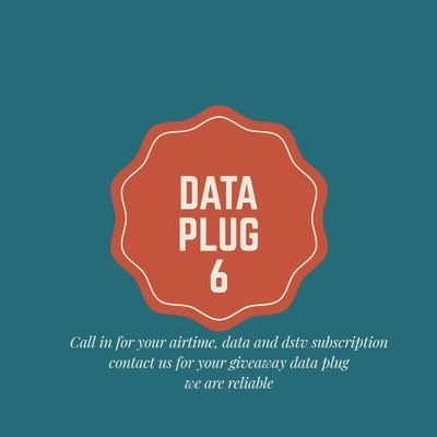 DATAPLUG6's profile picture. call in for your airtime data and dstv subscription 
and let me be your data giveaway plug