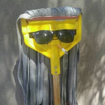 Not a robot, but a mop! Adults only! Spreading love and laughs.