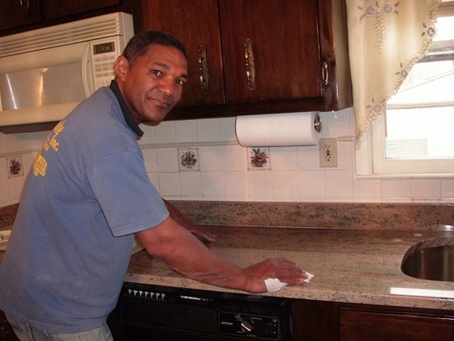I'm a stone fabricator and I own a countertop company, Bear Countertops. I also sell sinks and faucets with my countertops.
