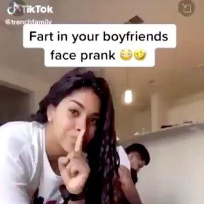 Girl farting in girl face