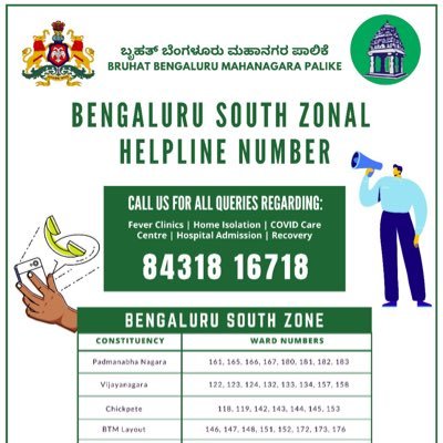 Bengaluru South Zone COVID Care Official Account