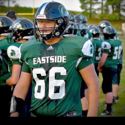 6’5” 290lb  junior playing OL,DL for Eastside high school