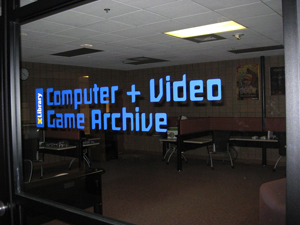 The Computer and Video Game Archive at the University of Michigan Library collects materials relating to games for the purpose of academic inquiry.